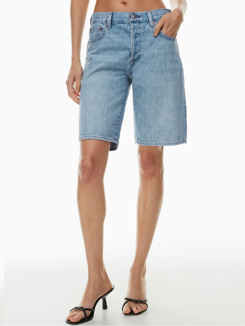 DENIM FORUM |  The 90’s Cindy Bermuda Denim short -  7yrs Bleu Taboo